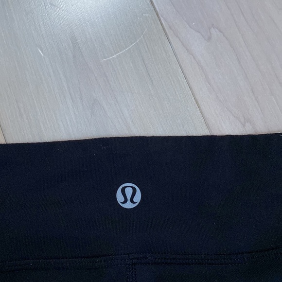 Lululemon black white floral lace print side pants mid-low rise leggings - Picture 11 of 11